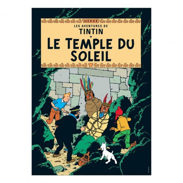 Affiche Tintin - Le Temple du Soleil