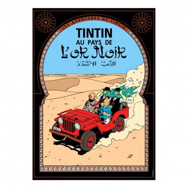 Poster Tintin Land of black golds (french Edition)