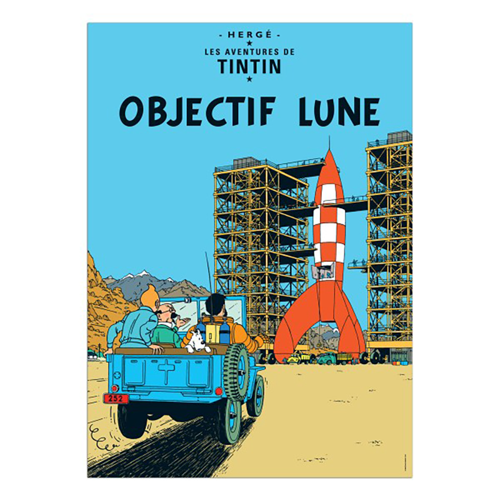 Affiche Tintin - Objectif Lune - principal