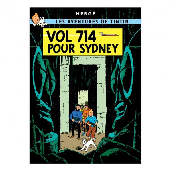 Poster Tintin Flight 714 to Sydney (french Edition)