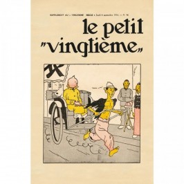Affiche Tintin - Le Petit Vingtième N°36 - Le Lotus Bleu
