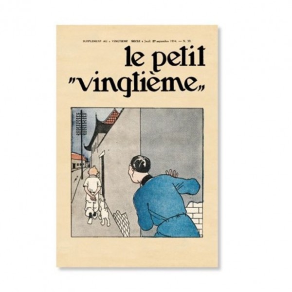 Tintin Poster, le petit Vingtième N°39, The Blue Lotus