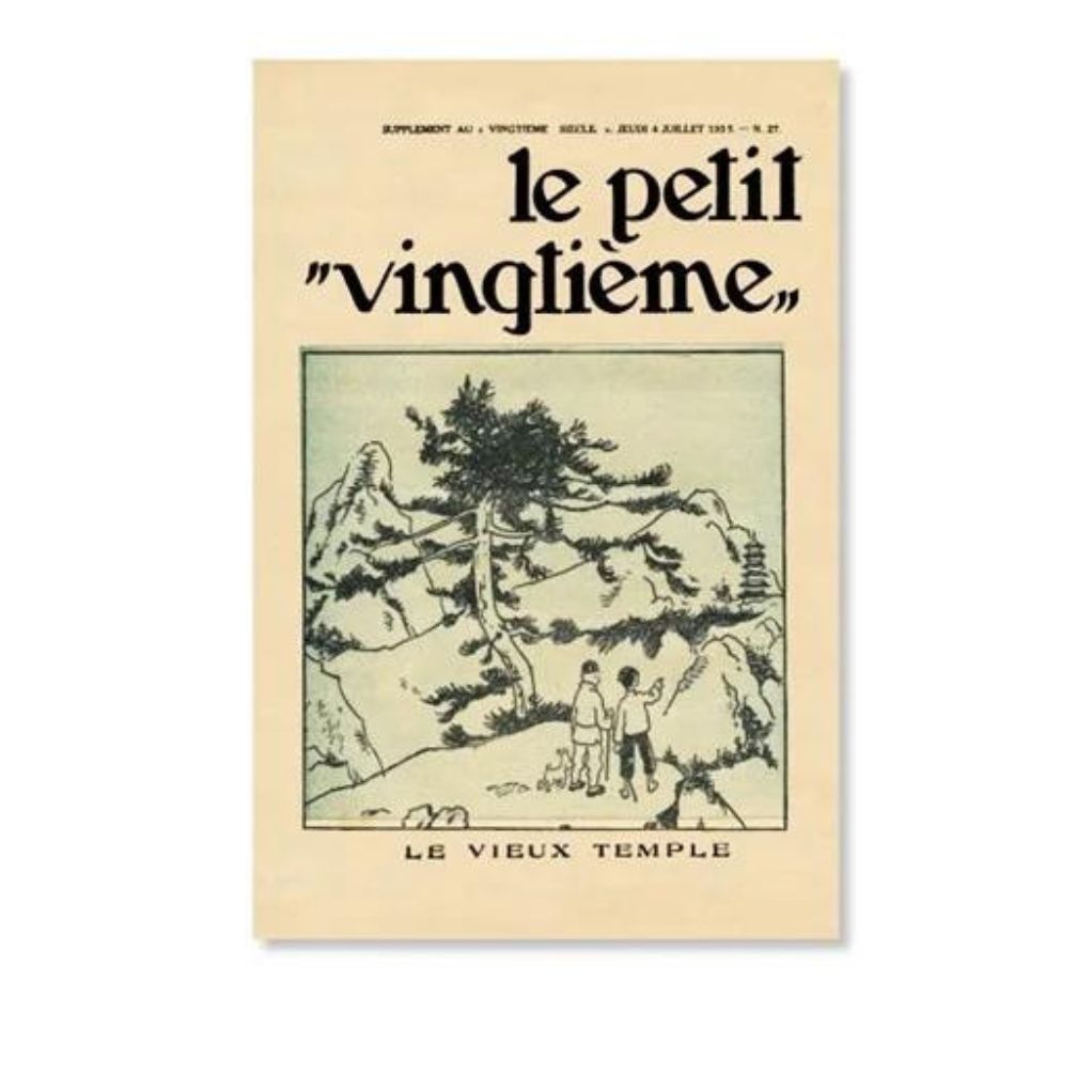 Affiche Tintin le Petit Vingtième N°27, Le Lotus Bleu - principal