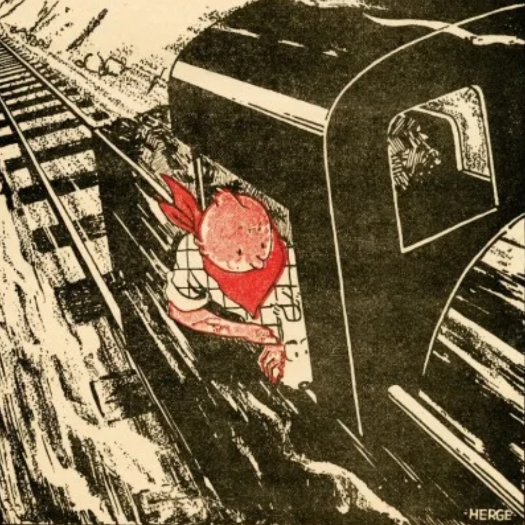 Affiche Tintin - Le Petit Vingtième N°11 - Tintin en Amérique - principal
