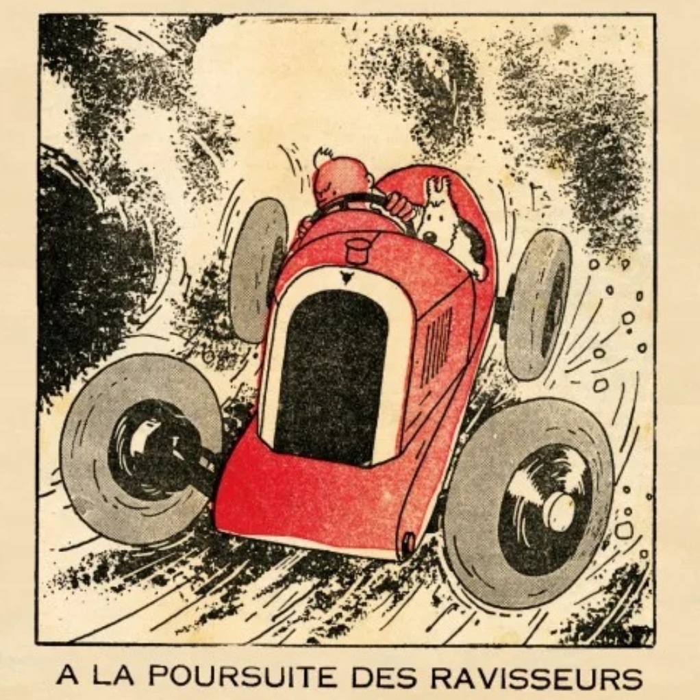 Affiche Tintin - Le Petit Vingtième N°1 - Les cigares du pharaon - principal