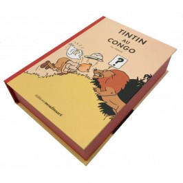 Tintin au Congo version colorisée - Coffret lithographies