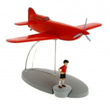 Figurine de collection Tintin L'avion Jo, Zette et Jocko n26