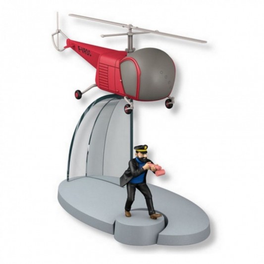 Figurine Tintin - l'Hélicoptère des agents de bordure - l'Affaire Tournesol - principal