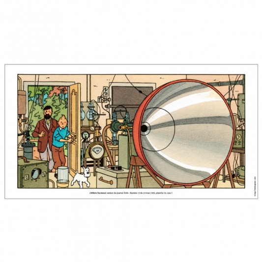 Affiche Tintin - L'Affaire Tournesol - Laboratoire - principal