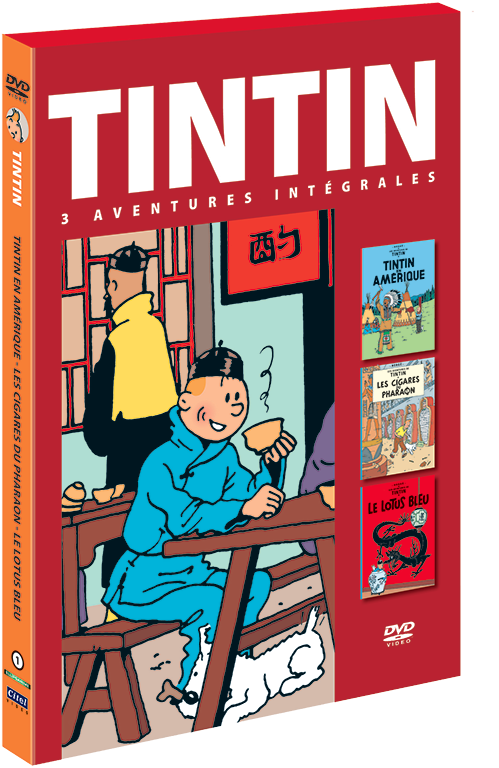 Tintin (Les aventures de) : DVD 3 av. Vol. 1 : Cigares + Lotus + Amérique - principal