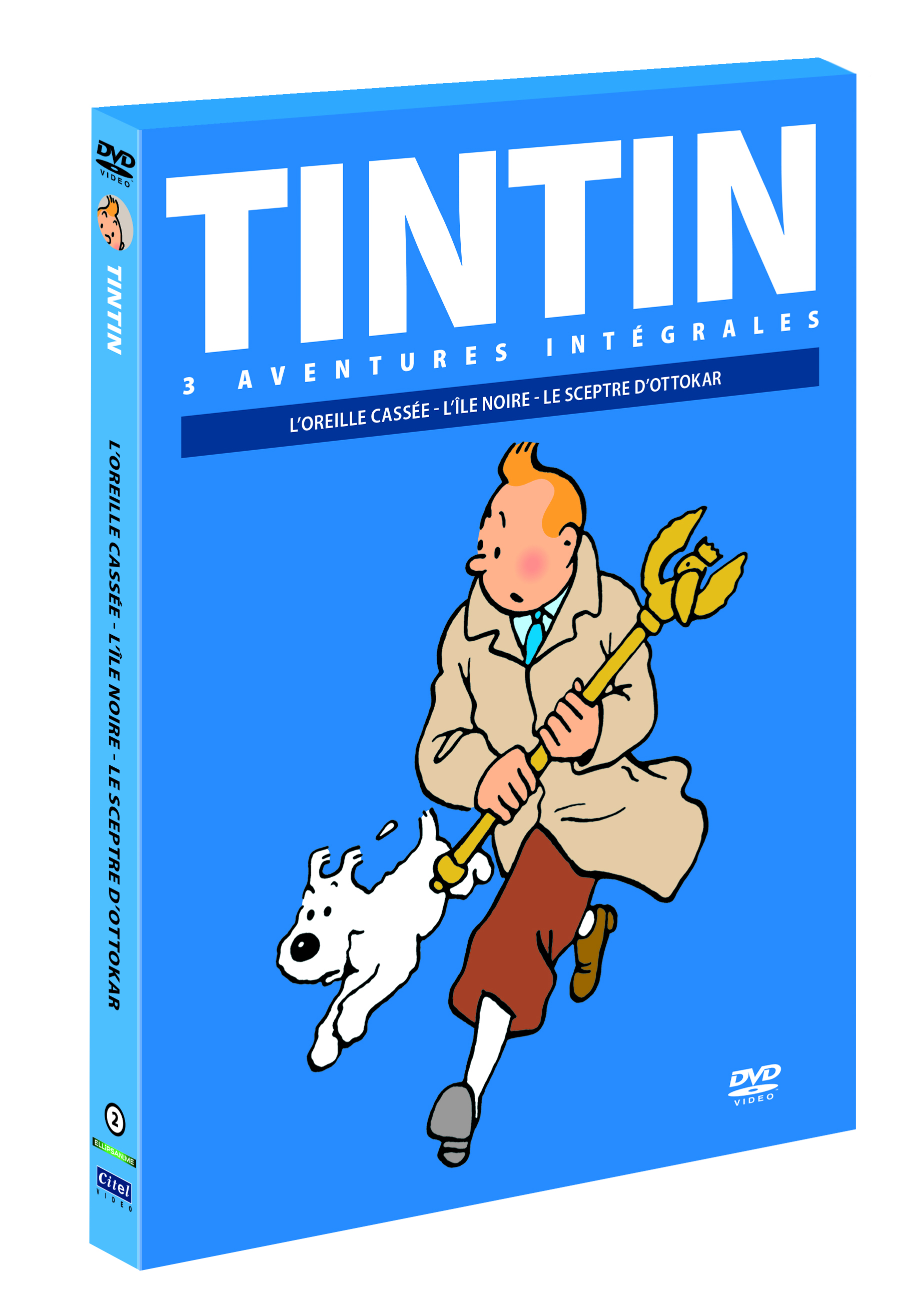 Tintin (Les aventures de) : 3 av : Oreilles + Ile noire + Sceptre - principal