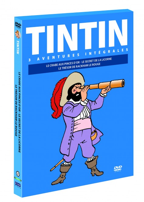 Tintin (Les aventures de) : 3 av. : Secret Licorne + Trésor + Crabe - - principal