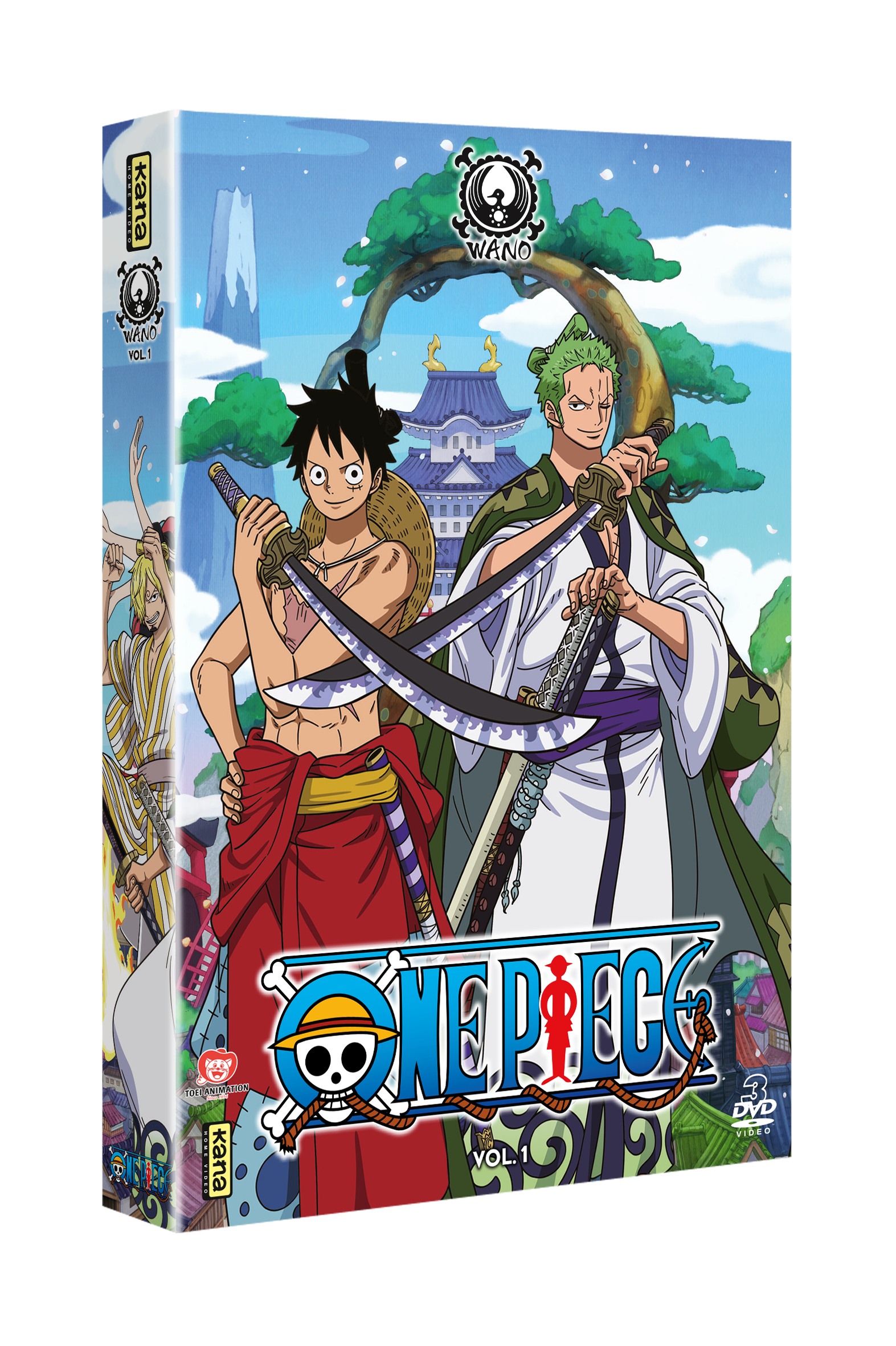 One Piece Pays de Wano Vol. 1 - 3 DVD