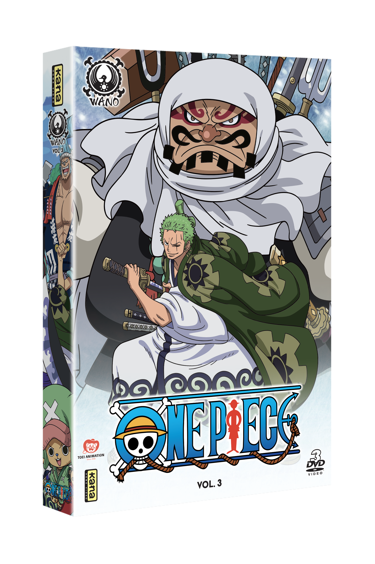 One Piece Pays de Wano Vol. 3 - 3 DVD - principal