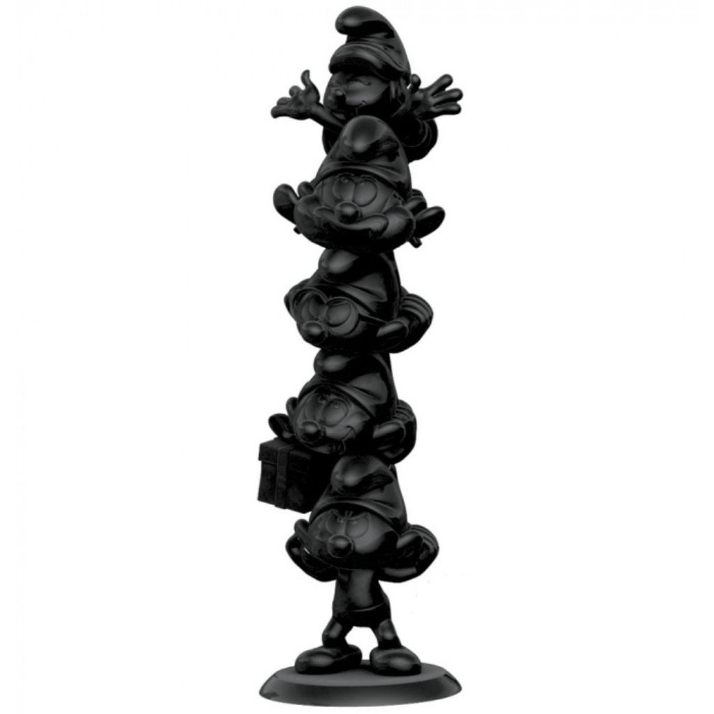 Figurine les Schtroumpfs - Colonne des Schtroumpfs black edition - Collectoys - principal