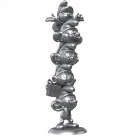 Figurine les Schtroumpfs - Colonne des Schtroumpfs silver edition - Collectoys