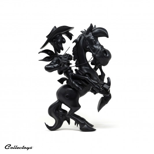 Figurine Résine - Lucky Luke sur Jolly Jumper cabré - Black edition - principal