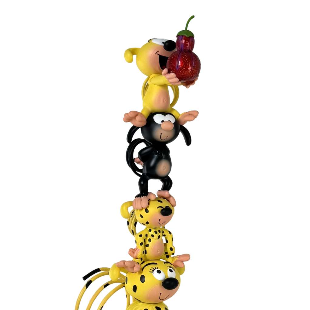 Figurines de héros de BD avec marsupilami BD