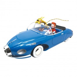 Figurine Collectoys Spirou, le Marsupilami et Spip dans la Turbotraction
