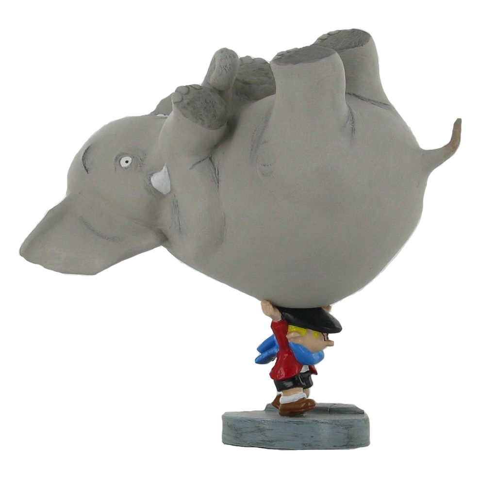 Figurine - Benoit Brisefer portant l'éléphant - principal