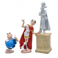 Figurine Pixi Astérix, Tu peux descendre de ton socle, Zérozérosix !