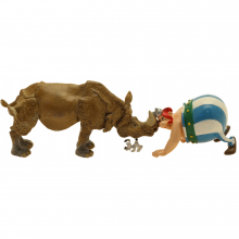 Pixi Figurine Obélix facing the rhino