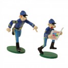 Figurine Pixi Les Tuniques Bleues, Blutch & Chesterfield la pub Spirou - principal