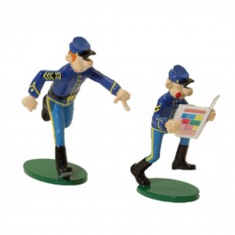 Figurine Pixi Les Tuniques Bleues, Blutch & Chesterfield la pub Spirou