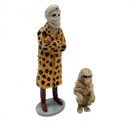 Figurine Pixi Origine Blake & Mortimer Gita déguisée en Açoka et le babouin