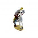 Figurine Pixi Atomax, Lucky Luke et Jolly Jumper riant - principal