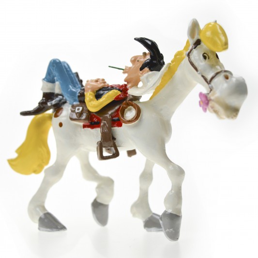 Figurine Pixi, Lucky Luke dormant sur Jolly Jumper - principal