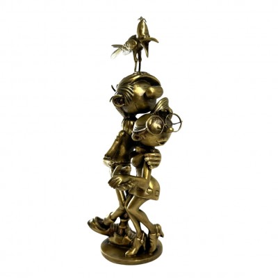 Figurine Pixi bronze - Gaston et Mademoiselle Jeanne - principal