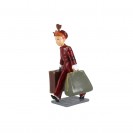 Figurine Spirou marchant valise - principal