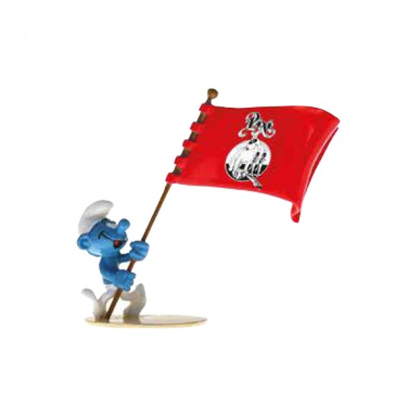 Figurine Pixi Pixi flag carrier Smurf
