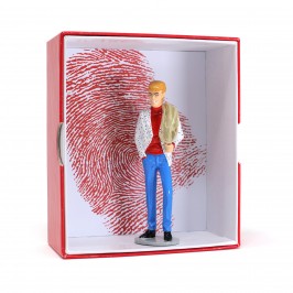 Figurine Pixi Ric Hochet veste sur l'épaule