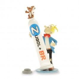 Figurine Fantasio et le tube de dentifrice Zugol