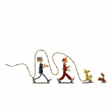 Figurine Pixi Spip, le Marsupilami, Spirou et Fantasio : 4 héros dans le vent