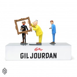 Figurine Pixi Gil Jourdan Popaïne et vieux tableau