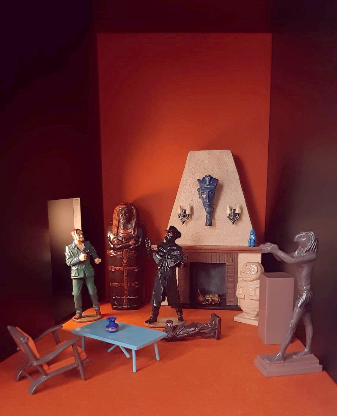 Lot De 3 Figurines Blake Et Mortimer – Studio Jacobs 2017 – état Parfait