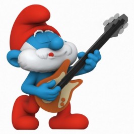 Figurine PVC - Grand Schtroumpf avec guitare