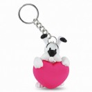 Porte-clés Idéfix coeur rose - principal