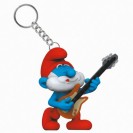 Porte-clés Grand Schtroumpf avec guitare - principal