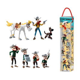 Tubo Lucky Luke - Lot de 7 figurines