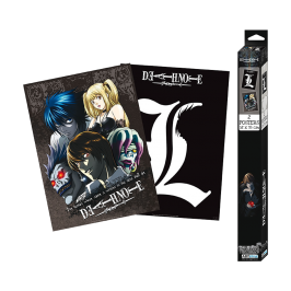 DEATH NOTE - 2 posters - L & Light, L, Misa et les Shinigami