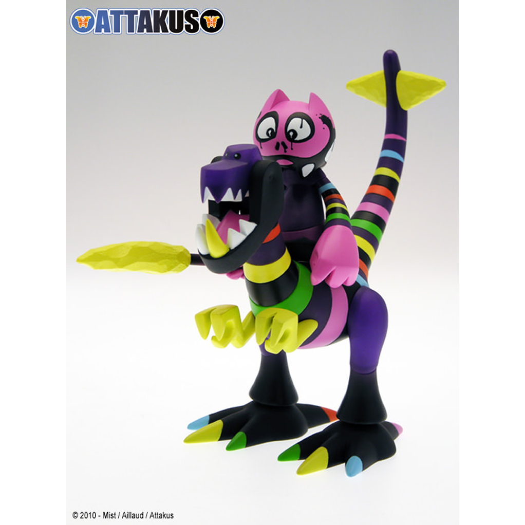 Figurine Dino & Orus  Rainbow Warrior Attakus - principal