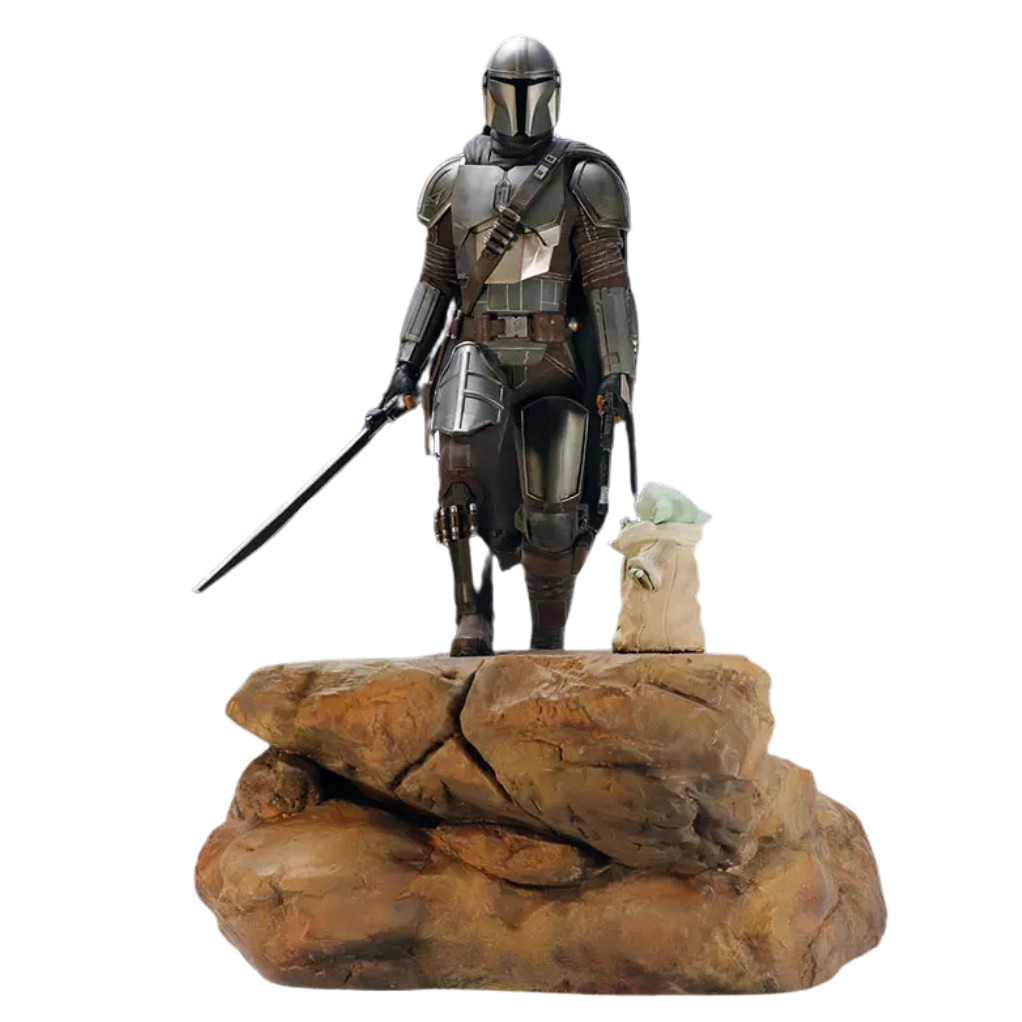 Figurine Star Wars - The Mandalorian & Grogu 1/5e – Diorama Collector Ultra Limité - principal