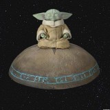 Figurine Star Wars - Grogu summoning the force - The Mandalorian