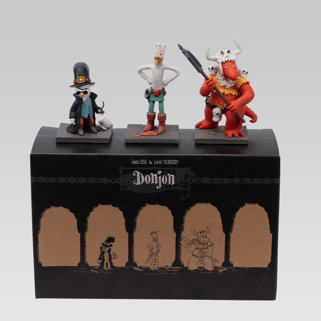 Figurines, Coffret Donjon, 3 personnages  par Trondheim et Sfar, polychrome - principal