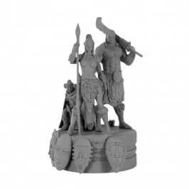 Diorama des masques à peindre – Elfes – Le Monde d’Aquilon