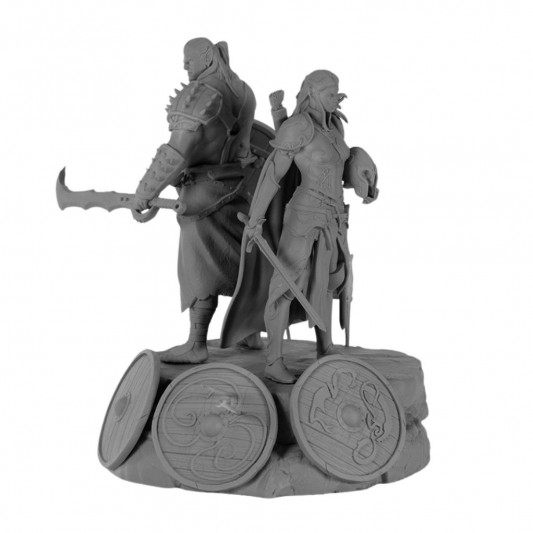 Diorama des boucliers à peindre – Elfes – Le Monde d’Aquilon - principal